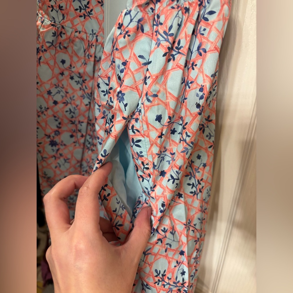 Hill House Floral Mini Dress - Blue and Pink - Picture 5 of 7